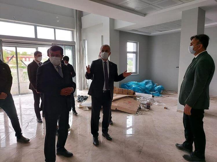 Vali Çakır'dan Polis Merkezi İnşaatında İnceleme