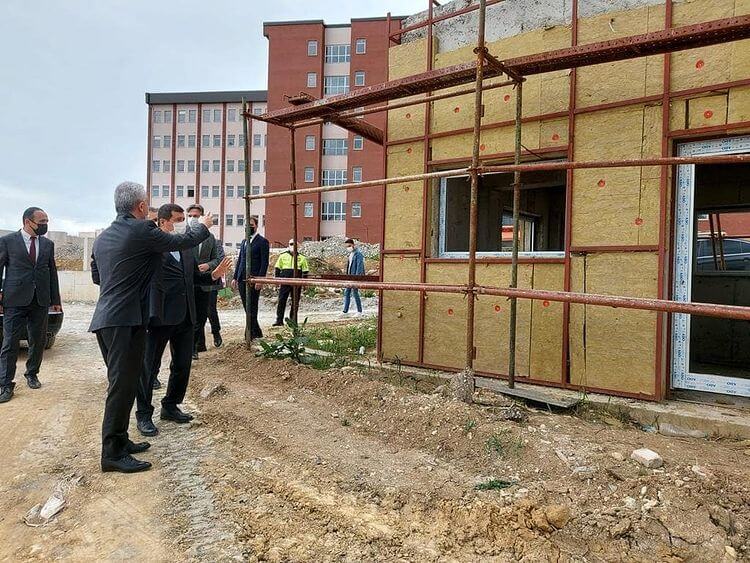 Vali Çakır'dan Polis Merkezi İnşaatında İnceleme