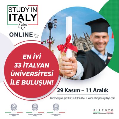 İtalyan Üniversiteleri Türk öğrenciler ile online buluşuyor