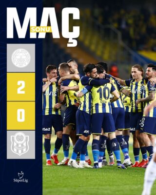Fenerbahçe ilk yarıyı galibiyetle kapattı 2-0
