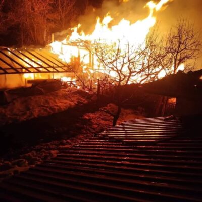 Taşköprü'de bir köyde yangın çıktı