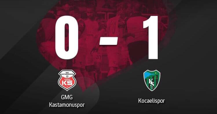 TFF 2.LİG: GMG Kastamonuspor Lider Kocaelispor’a Karşı Şansızdı 0-1