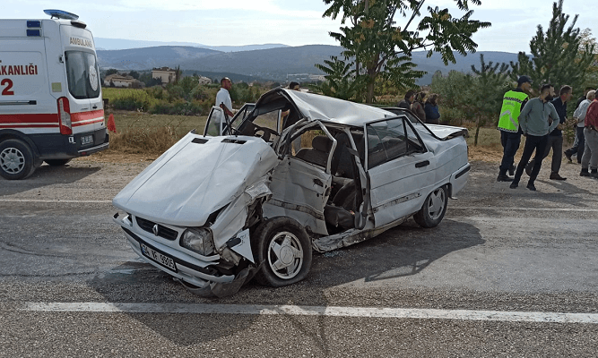 Taşköprü ilçemizde feci trafik kazası