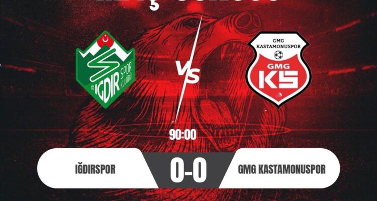 GMG Kastamonuspor Iğdır’da Galibiyeti Kaçırdı 0-0