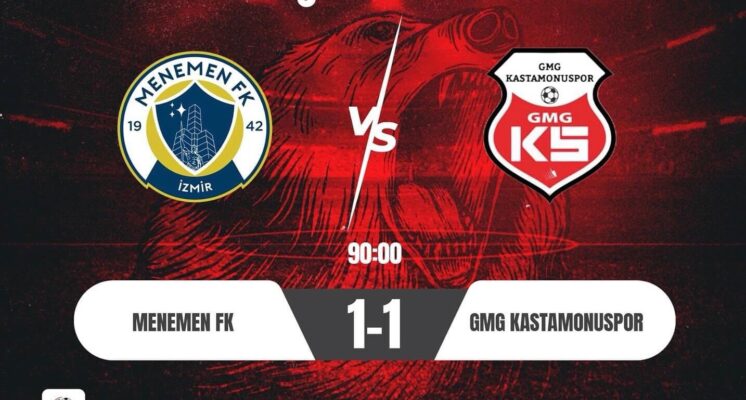 GMG Kastamonuspor & Menemenspor 1-1’lerini Üzmediler