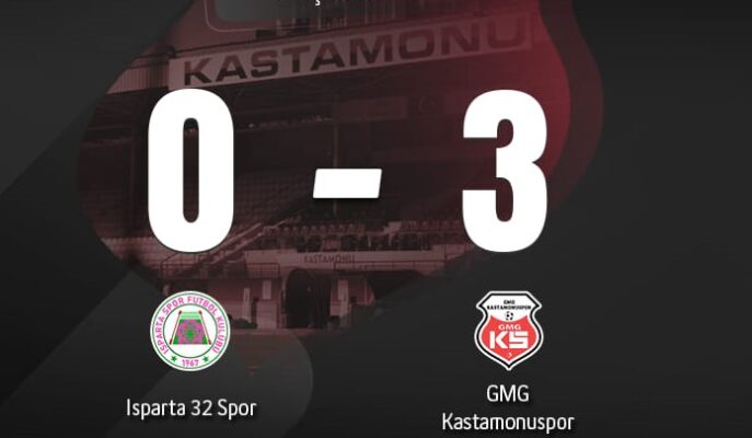 Lider GMG Kastamonuspor Isparta’da İkinci yarıda Coştu 0-3