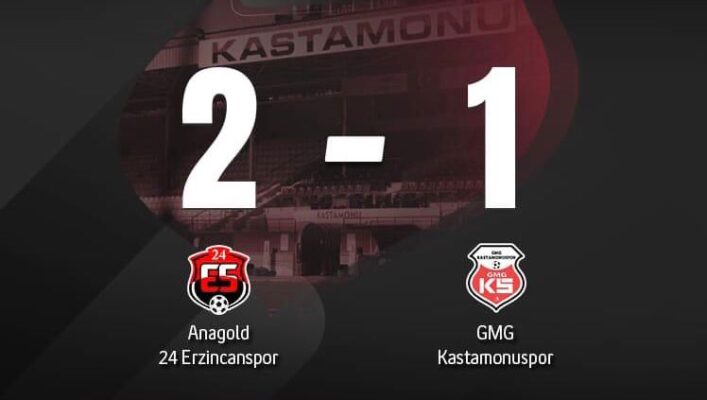 GMG Kastamonuspor Maalesef Erzincan’da da Mağlup  2-1