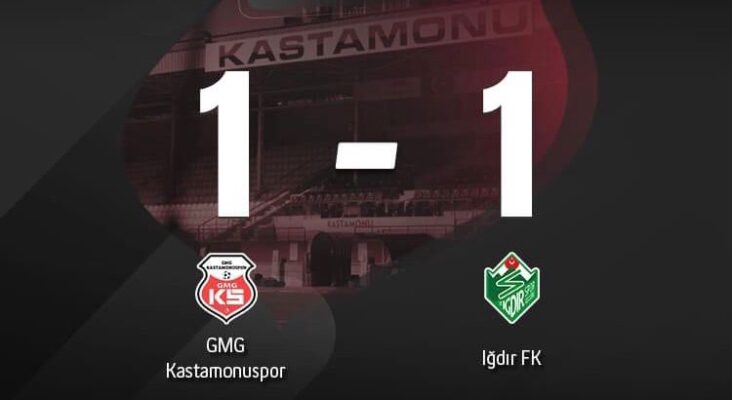 GMG Kastamonuspor Lider Iğdırspor’u Yenemedi 1-1