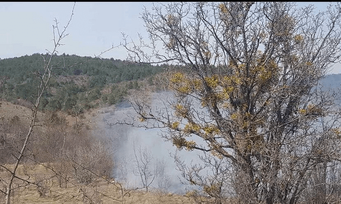 Kastamonu Taşköprü’ye bağlı köyde yangın çıktı!