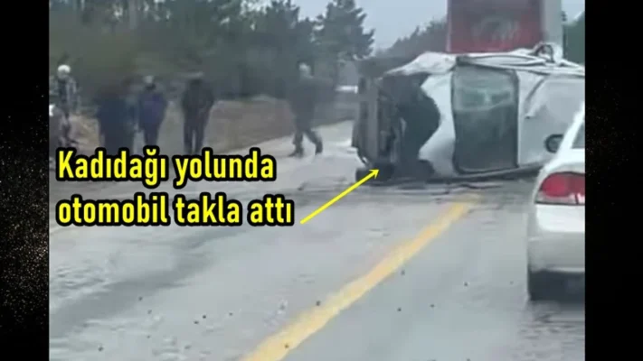 Kastamonu’da feci trafik kazası: Otomobil takla attı!