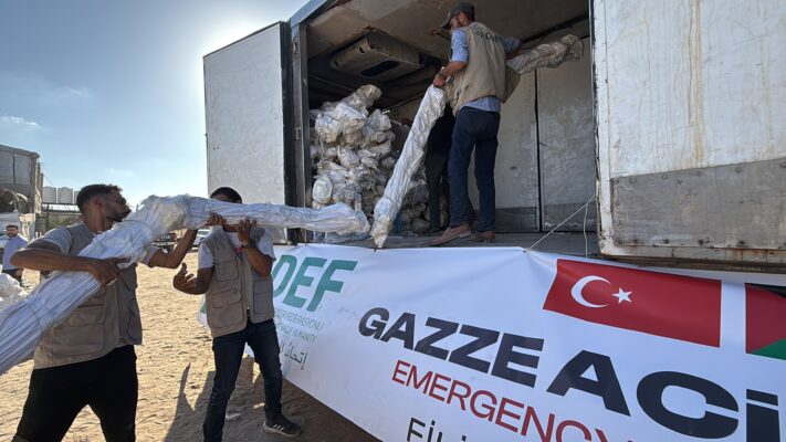 İDDEF, Ateşkes Sonrası Gazze’ye Umut Oldu: 500 Çadır Kuzey Bölgeye Ulaştırıldı