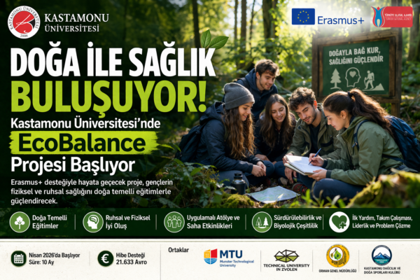 Kastamonu Üniversitesi’nde Doğa ile Sağlık Buluşuyor: EcoBalance Projesi Başlıyor