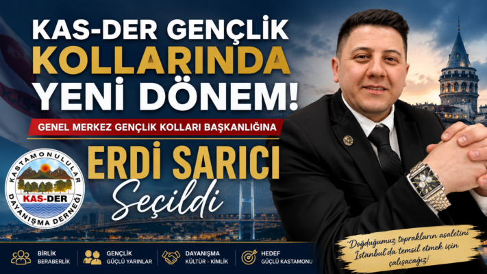 KAS-DER Gençliğinde Yeni Dönem: İstanbul’daki Kastamonulu Gençlerin Yeni Lideri Erdi Sarıcı Oldu