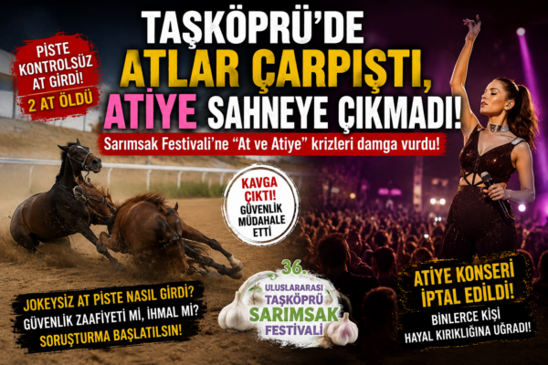 Taşköprü’de Atlar Çarpıştı, Atiye Sahneye Çıkmadı: Sarımsak Festivali’ne “At ve Atiye” Krizleri Damga Vurdu!