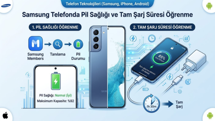 Samsung Telefonda Pil Sağlığı Nasıl Öğrenilir? Tam Şarj Süresi