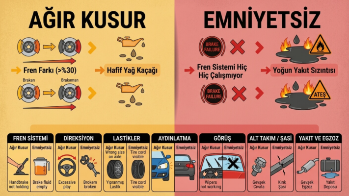 Ağır Kusur ve Emniyetsiz Farkı: Muayenede 7 Kritik Nokta