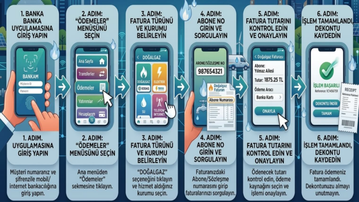 Bankadan Doğalgaz Faturası Ödeme: İGDAŞ, Başkentgaz ve Tüm Şirketler
