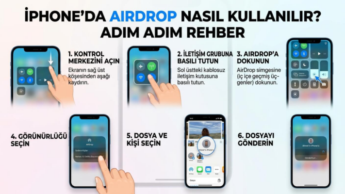 iPhone’da AirDrop Nasıl Kullanılır? Adım Adım Rehber