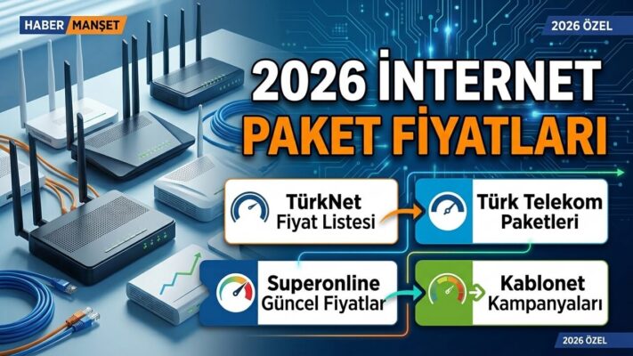 2026 İnternet Paket Fiyatları: TürkNet, Türk Telekom, Superonline, Kablonet