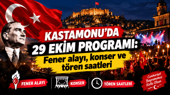 Kastamonu 29 Ekim Programı: Fener Alayı ve Tören Saatleri