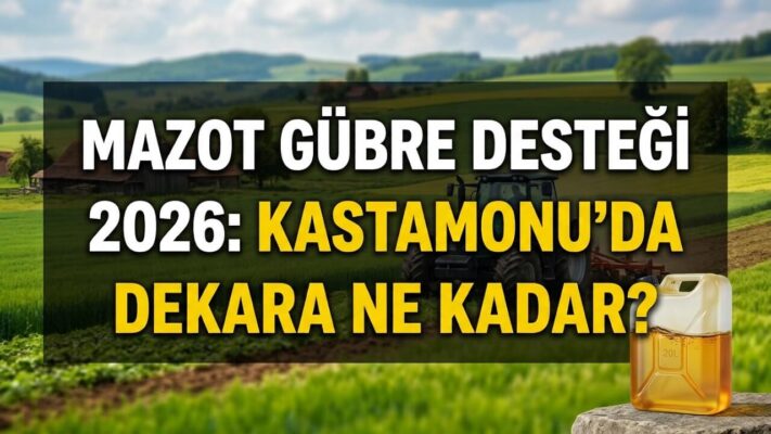 Mazot Gübre Desteği 2026: Kastamonu’da Dekara Ne Kadar?