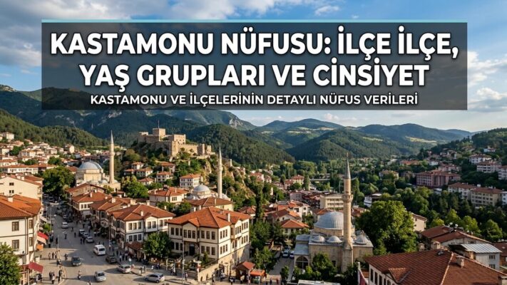 Kastamonu Nüfusu: İlçe İlçe, Yaş Grupları ve Cinsiyet