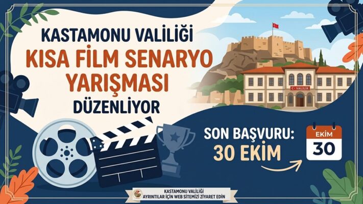 Kastamonu Valiliği’nden 100 Bin TL Ödüllü Kısa Film Senaryo Yarışması: Son Başvuru 30 Ekim