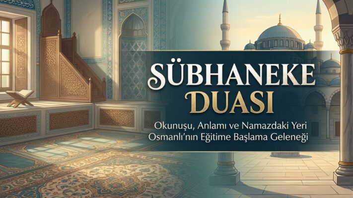 Sübhaneke Duası: Okunuşu, Anlamı ve Namazda Okunduğu Yer